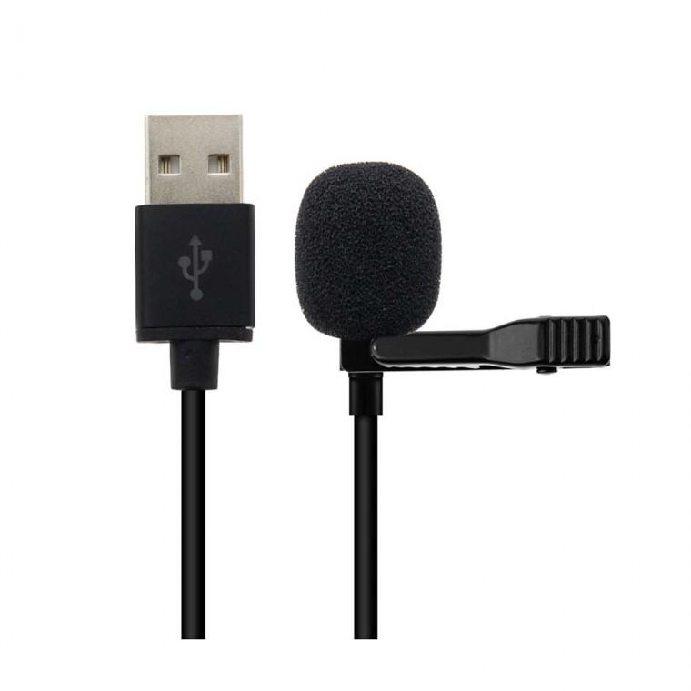 USB A타입 핀마이크 클립형 1.5M 네트워크 음성통화 유튜브 인터넷방송 인터뷰 야외 촬영