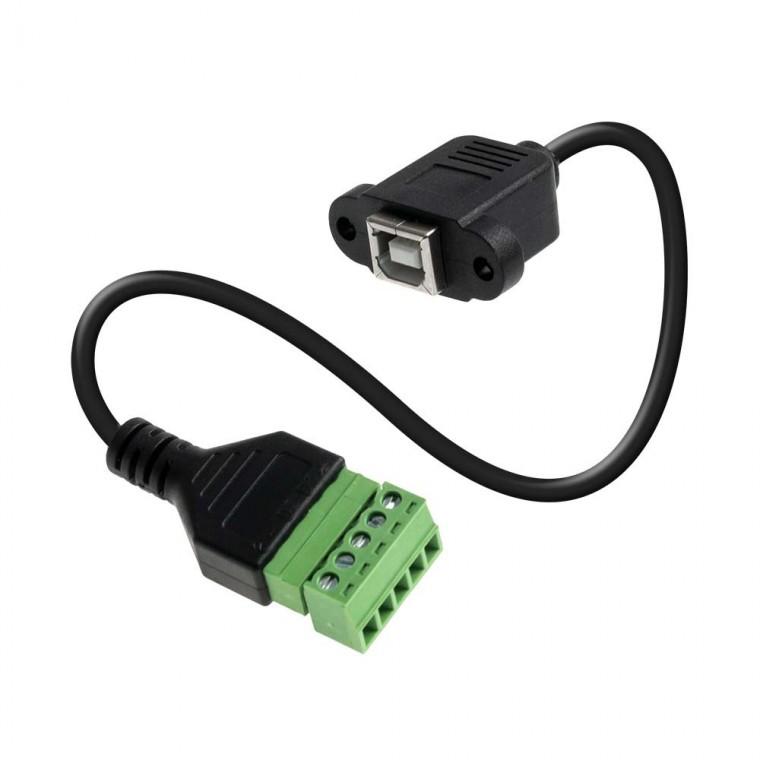 USB 2.0 B타입 5핀 터미널 변환 케이블 RJ45 프린터 팩스 스캐너 연결
