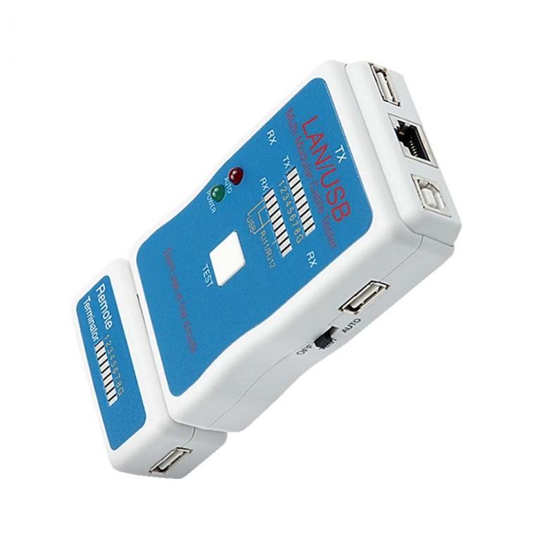 USB UTP 케이블 테스터기 RJ45 전선 핀 구성 확인용 제품