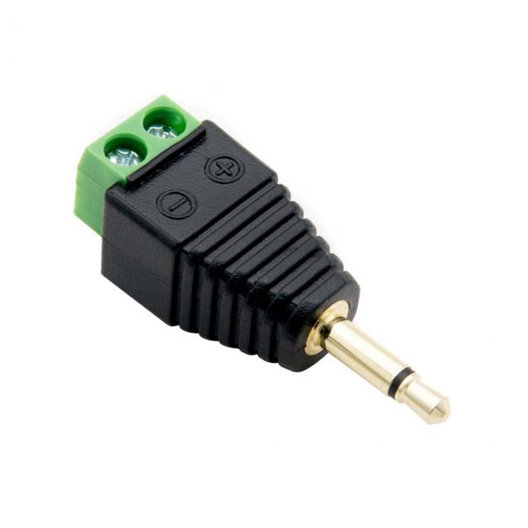 터미널 변환 젠더 근거리전송 랜케이블 오디오 통신 3.5mm 모노 to 2핀
