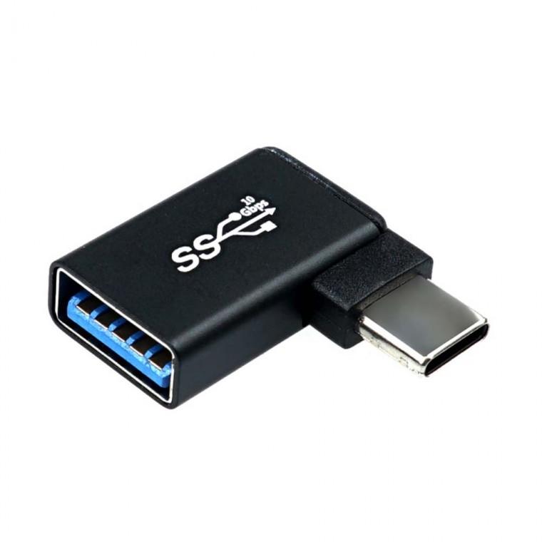 USB 3.0 C타입 A타입 젠더 단자변환 측면꺾임형 고속전송지원 5Gbps