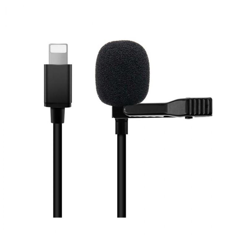 iOS핀 핀마이크 클립형 1.5M 네트워크 음성통화 유튜브 인터넷방송 인터뷰 야외 촬영