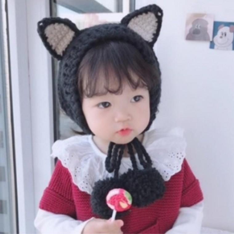 5색 1개 kc인증 고양이귀도리 니트귀도리 캐릭터귀달이 동물귀마개 귀달이모자