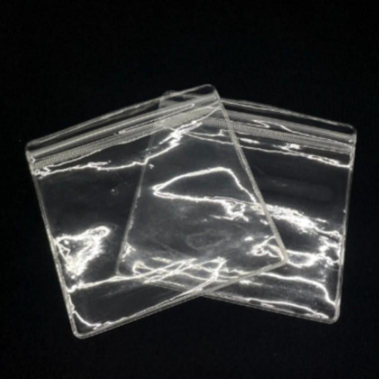 100매 12x12 두꺼운 투명 비닐 지퍼백 PVC 포장 봉투 악세사리 포장 진열 보관 포장지 수납