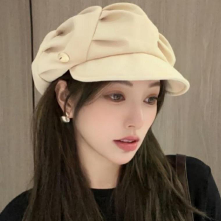 여성 데일리 니트 화가 빵모자 절개 스타일리쉬 베레모