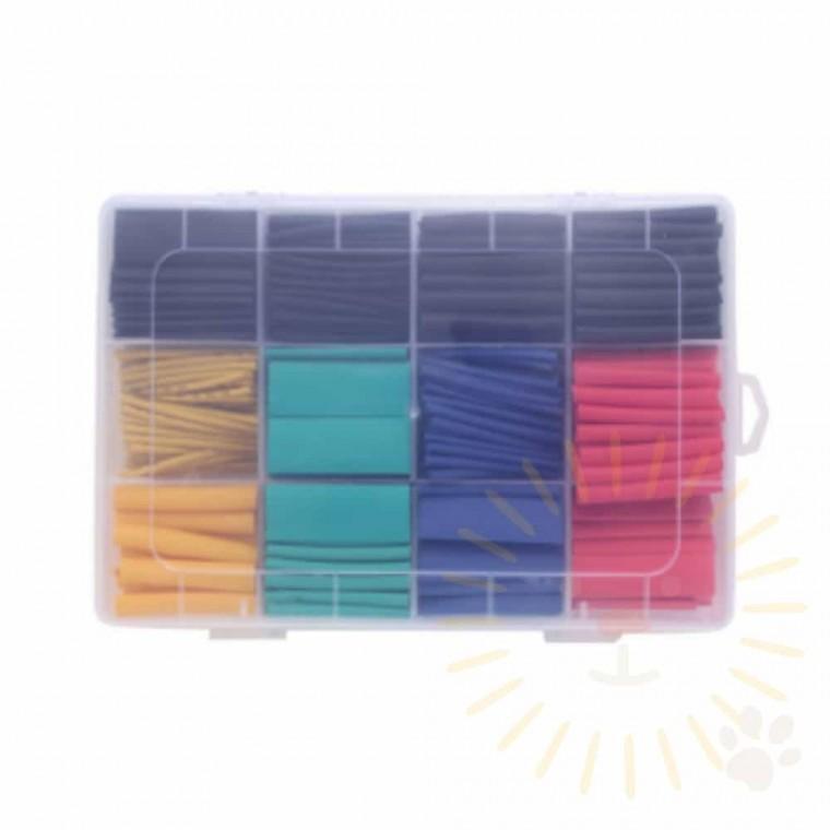 열 납 튜브 530pcs 열수축관 전선수축튜브
