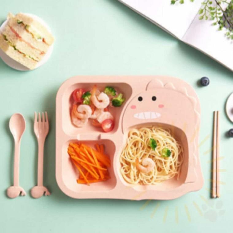 아기 공룡 식기 세트 유아식판세트 아동식판
