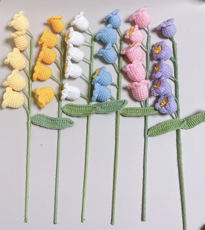 [글로비스타]핸드메이드 털실 뜨개질 꽃