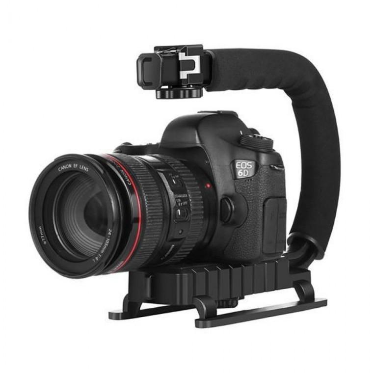 EAS PULUZ PU3005 U자형 C자형 손떨림방지 짐벌 카메라 안정기 핸드 헬드 DSLR 스마트폰 디지털카메라 영상