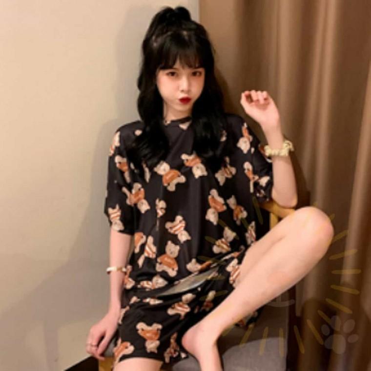 여성 여름 파자마 여성여름잠옷세트 여성홈웨어