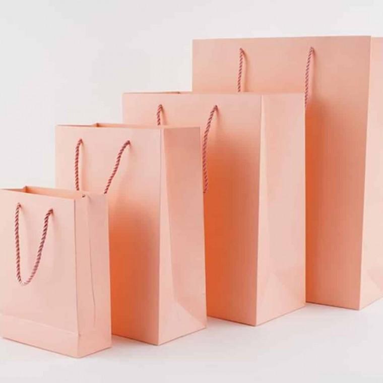 세로 핑크 쇼핑백 답례품쇼핑백 답례쇼핑백