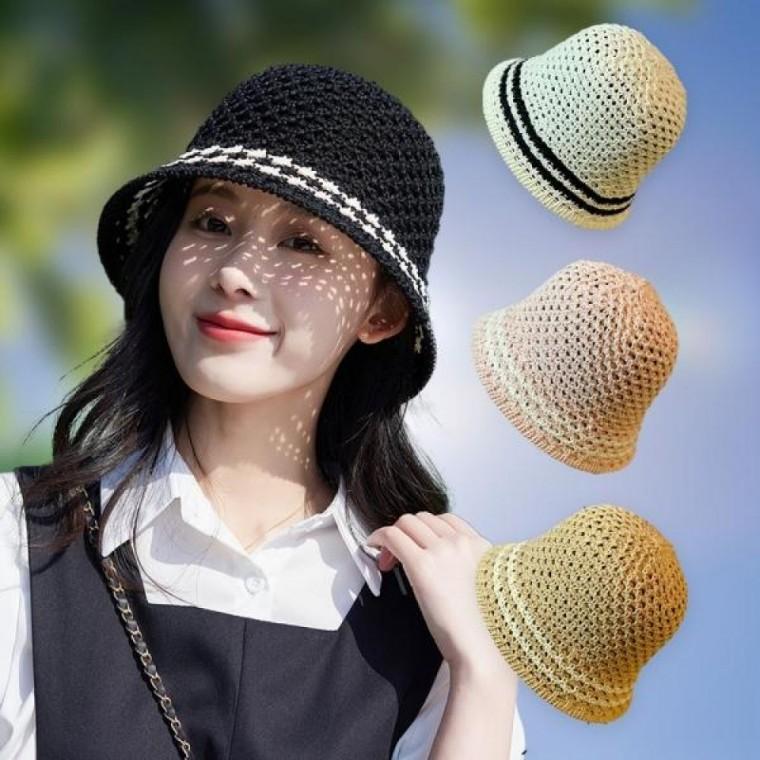 중년여성모자 여자벙거지 돔햇 여름니트모자 캠핑