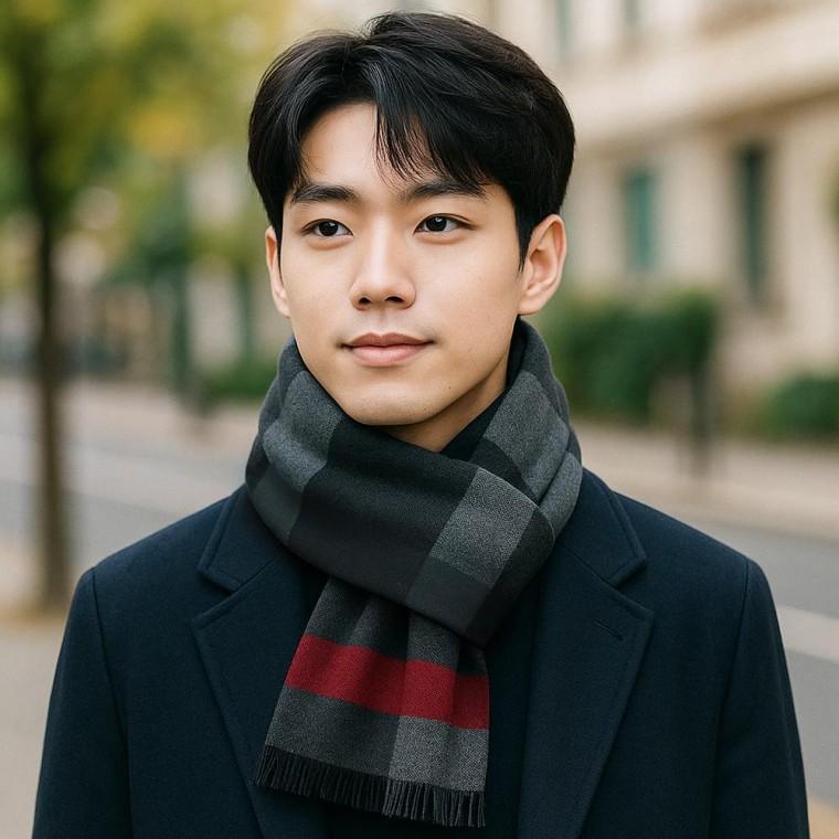 엠제이 겨울목도리 머플러 남녀공용 체크 CB-1 남자목도리 엠제이