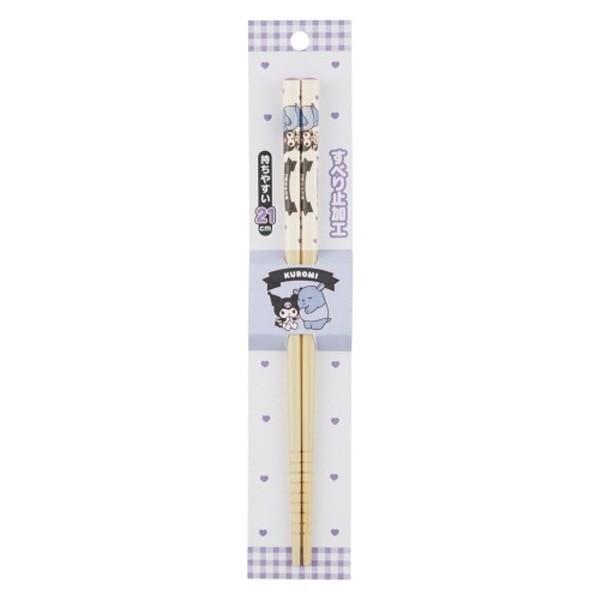 산리오 쿠로미 대나무 젓가락 1조 21cm
