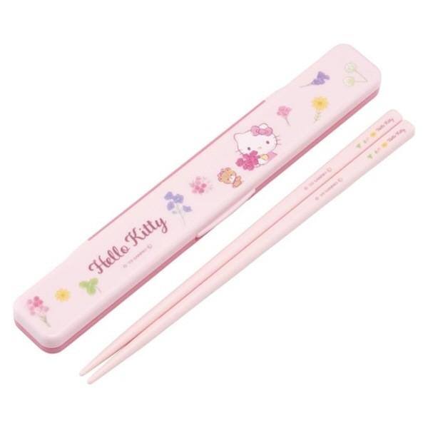 헬로키티 플라워리스 무소음 젓가락세트 18cm