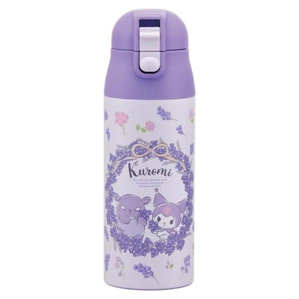 산리오 쿠로미 플라워 원터치 보온물병 360ml 보냉통