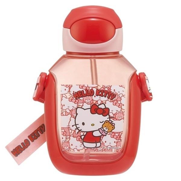헬로키티 숨바꼭질 원터치 빨대물통 530ml 물병