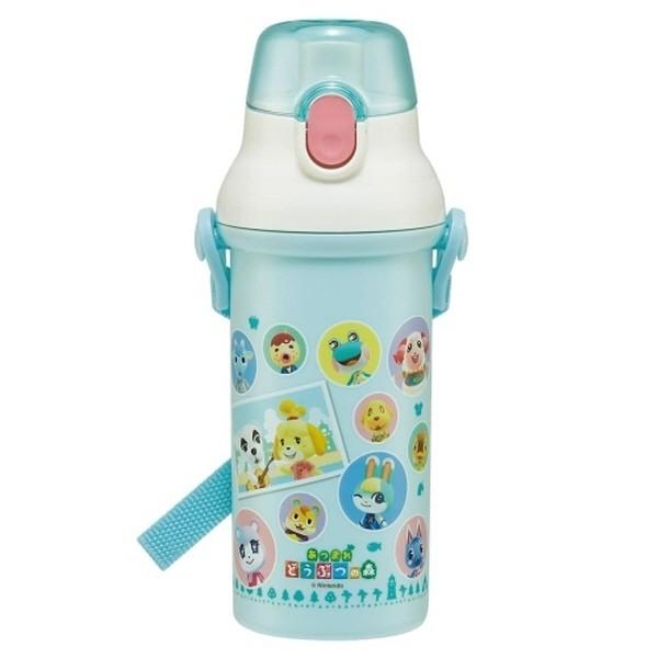 닌텐도 동물의 숲 원터치 어깨끈물병 480ml 항균+ 물통