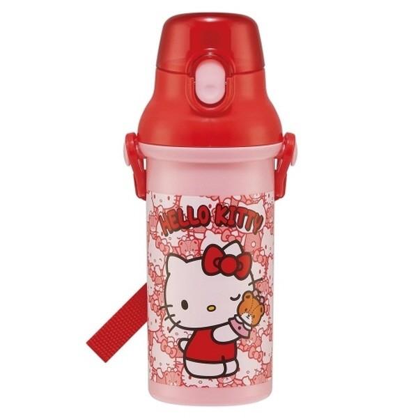 헬로키티 숨바꼭질 원터치 어깨끈물병 480ml 항균+ 물통