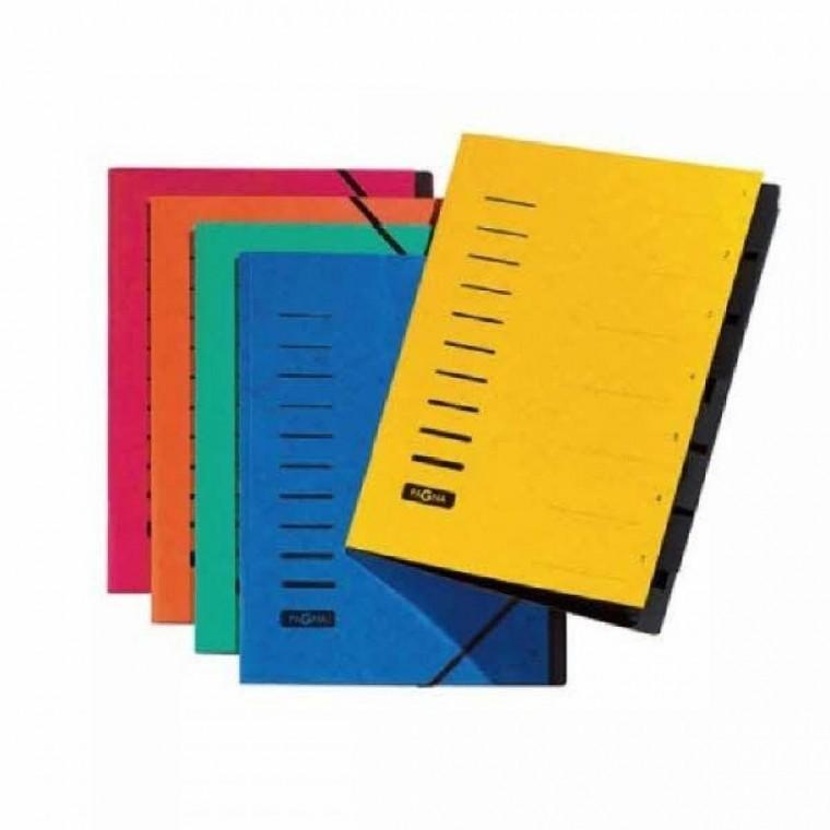 듀라블 X밴드종이화일 40058 A4 7분류 노랑
