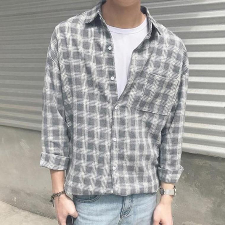 캐주얼남방 체크셔츠 남성남방 데일리룩 INSUM22N