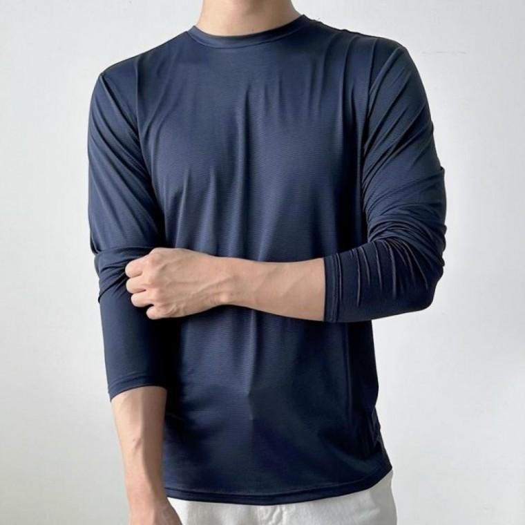 남자 여름 긴팔 냉감 쿨 라운드 티