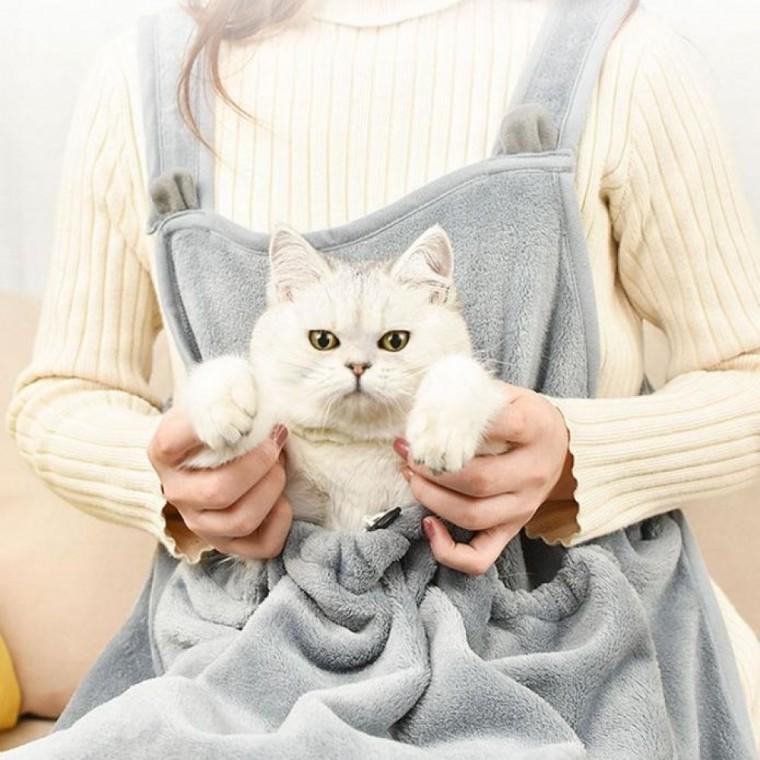 강아지 고양이 포대기 앞치마 캥거루 담요 앞치마