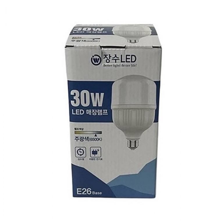 장수램프 LED전구 30W E26 램프(주광색)6500K