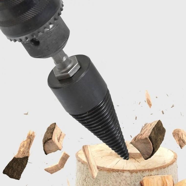 장작 드릴비트 캠핑 나무 쪼개기 장작패기 32mm