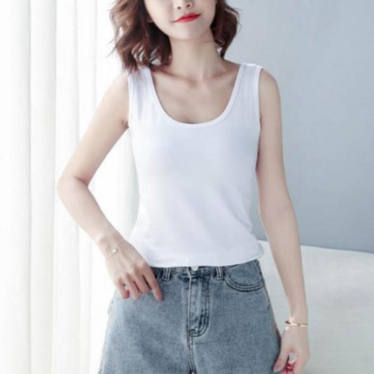 어깨끈 흘러내릴 걱정 없는 여자 민소매나시 학생 직장인 언더웨어