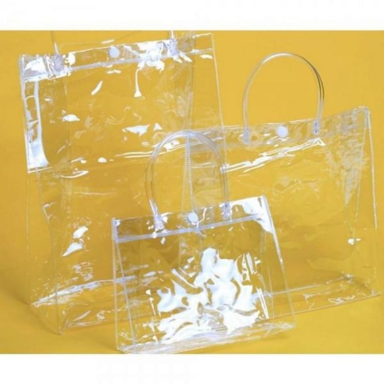 (CL) PVC 투명 비치백 (소)