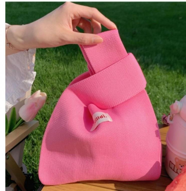 핸드폰백 미니 손가방 여성 보관 핸드폰 니트백 미니크로스 산책룩 토트백