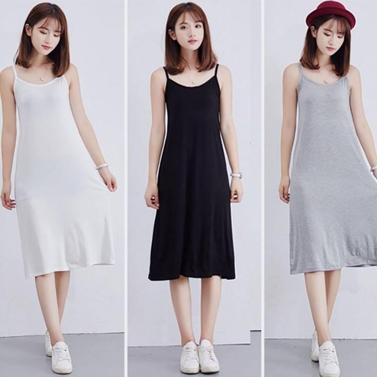 민소매 나시원피스 여름 휴가 롱 슬립 비치 휴양지