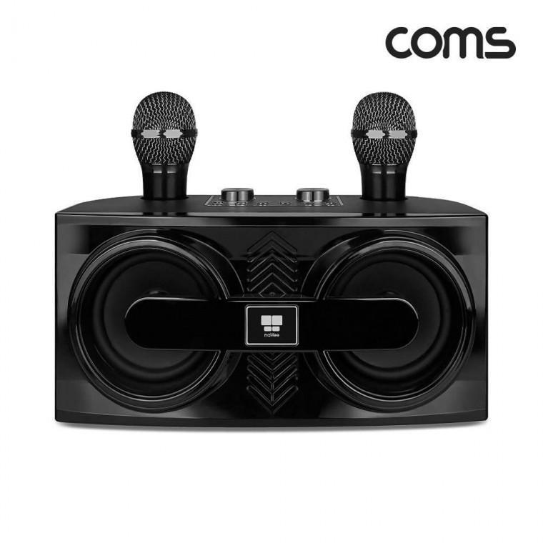 나비 무선 블루투스 노래방 마이크 앰프 40W 마이크 2개 NV81-AMP30