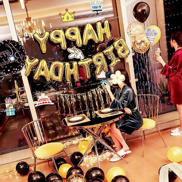 생일파티 풍선세트 시크릿파티 손펌프포함 행사 환갑