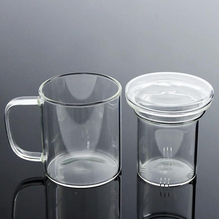 내열유리 티머그 350ml 거름망 애프터눈티 차우림컵
