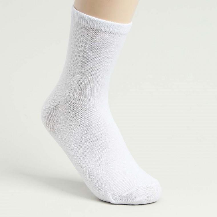 남성 중목양말 5켤레 화이트 면백 신사 정장 구두