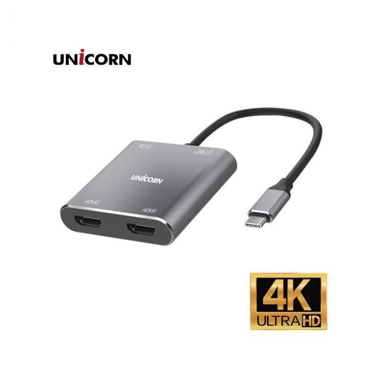 루미나D 유니콘 usb-type c to hdmi 듀얼 디스플레이 컨버터 4