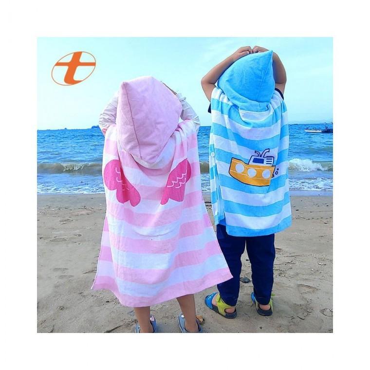 루미나D 유아동 탑나이스 후드목욕 수영 물놀이 가운 수건