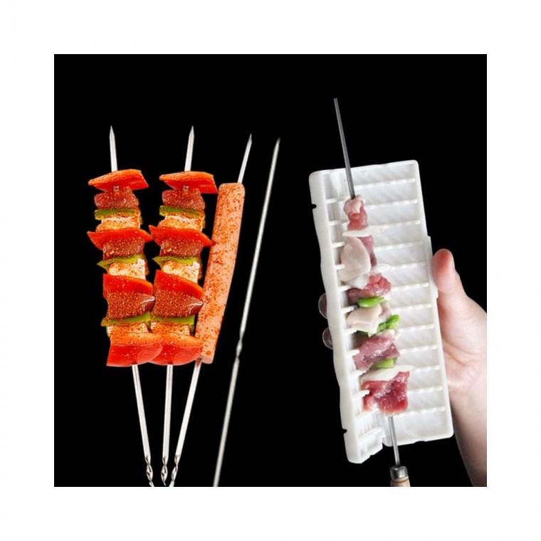 루미나D 꽂이 꼬치 기계 홀더 캠핑 꼬챙이 스텐 바베큐 끼우기