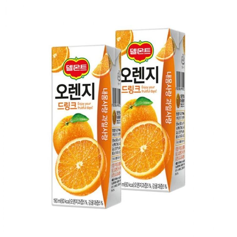 루미나D 롯데 델몬트 오렌지 드링크 190mlx32팩