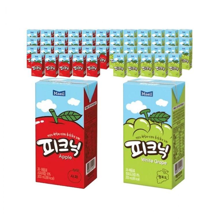 루미나D 매일 피크닉 사과 200mlx24팩 + 청포도