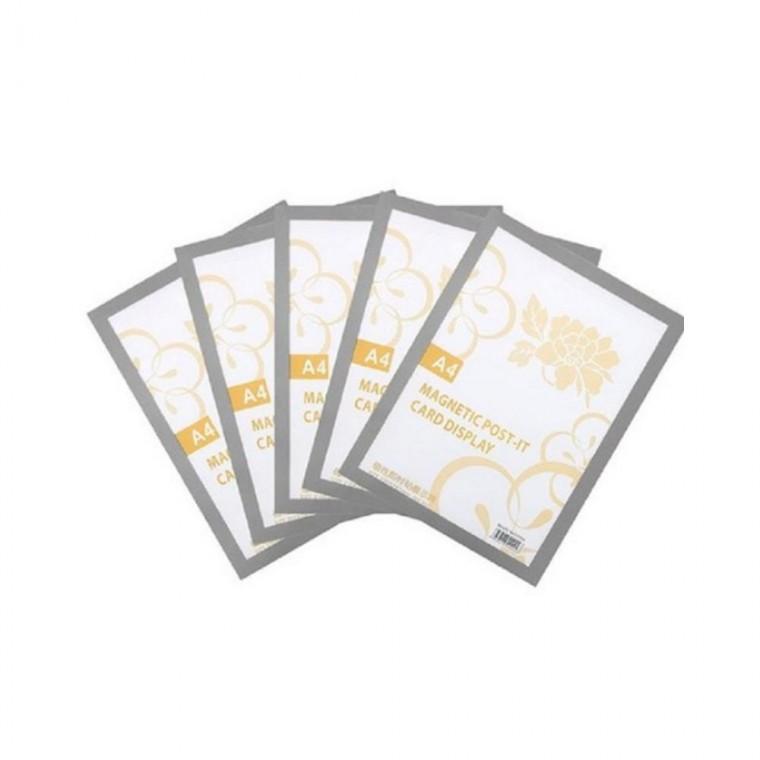 루미나D a4 부착 벽면 자석게시판 벽걸이 알림판 꽂이판 5p
