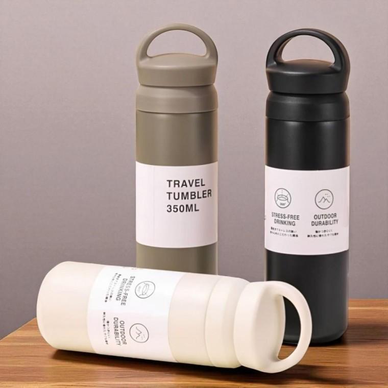 350ml 500ml 휴대용 손잡이 콜드컵 보냉 보온병 텀블러 스텐