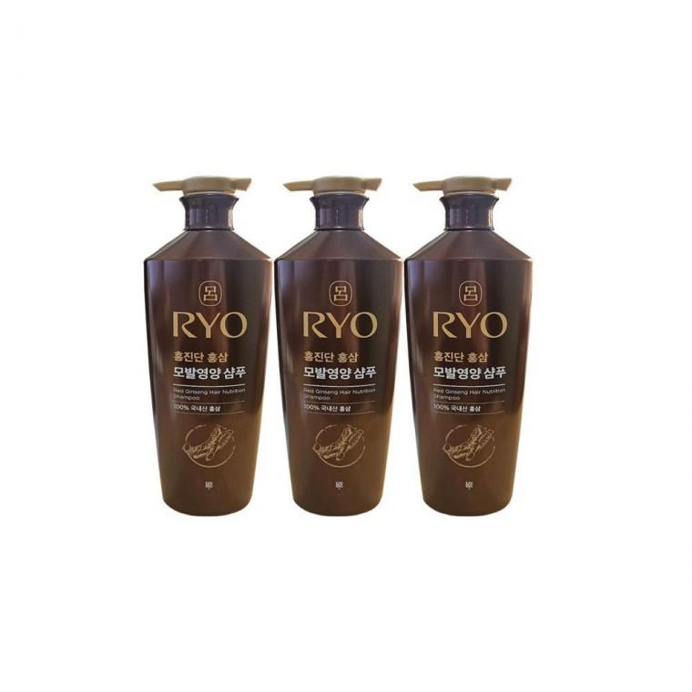 루미나D 홍진단 려 홍삼 영양 샴푸 중건성두피용 820ml 3개