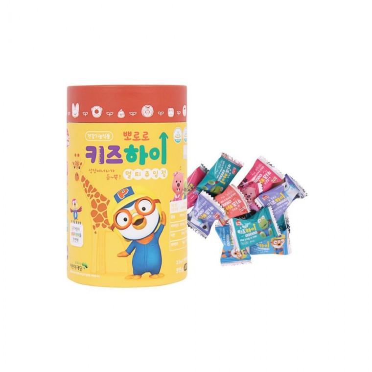 루미나D 키즈하이 뽀로로 멀티츄잉정 초코맛 90개입