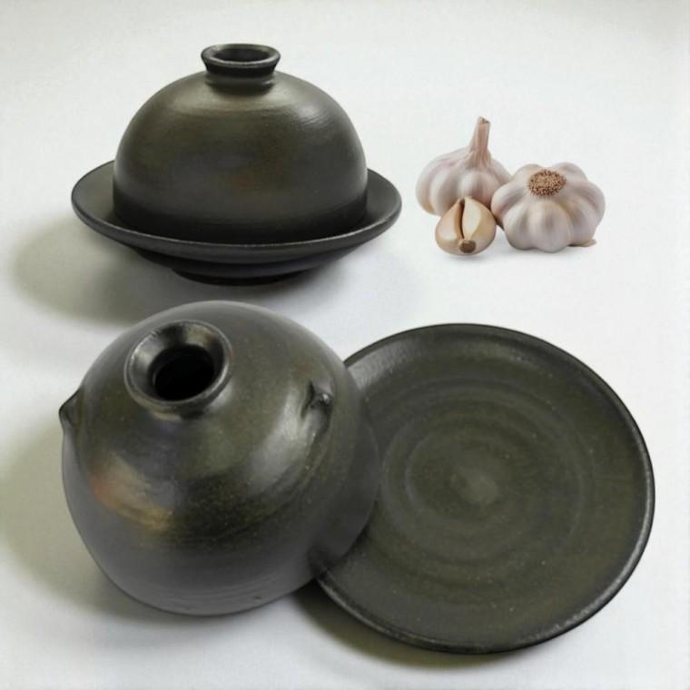 마늘 전자레인지 찜기 옹기 간편찜기 통마늘
