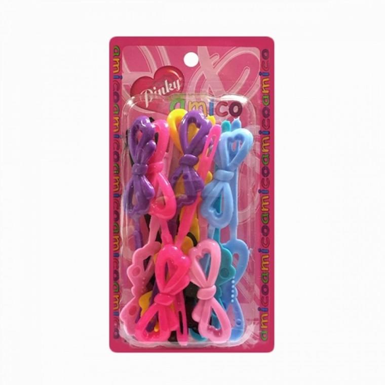 pinky 베이직 리본 헤어핀 14P