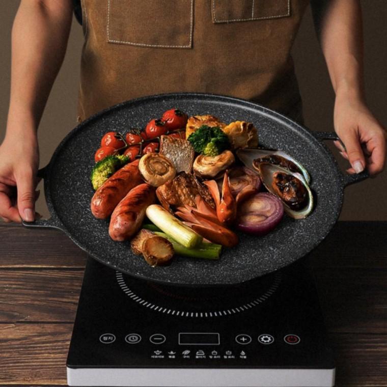 그리들팬 인덕션 캠핑 불판 볶음 원형 36cm 국내
