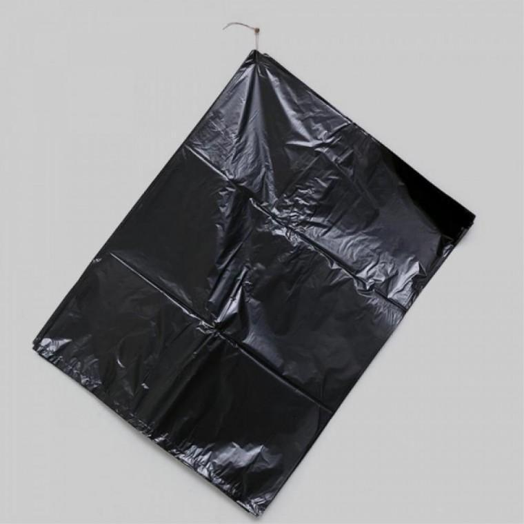 두꺼운 평판 검정 쓰레기봉투 50L 100매 시장봉투